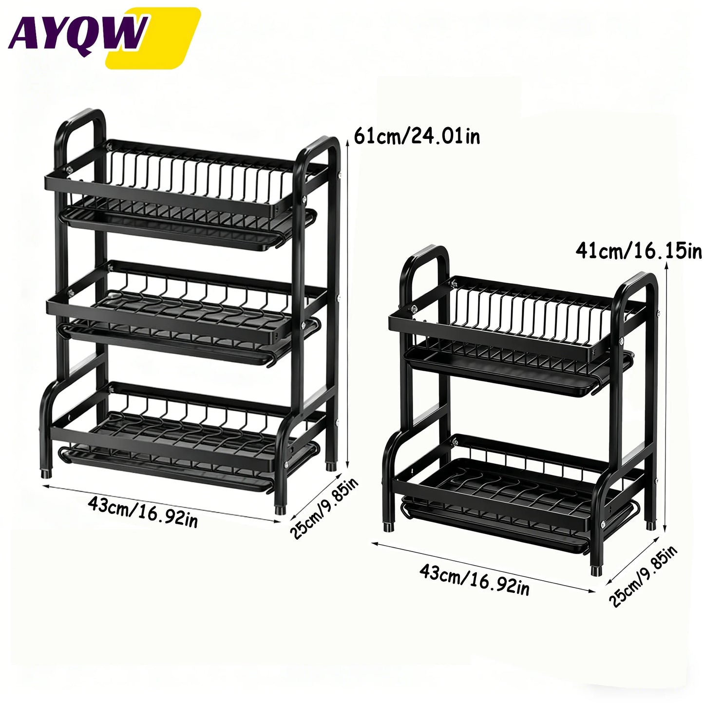 3-Tier Kitchen Dish Drying Rack