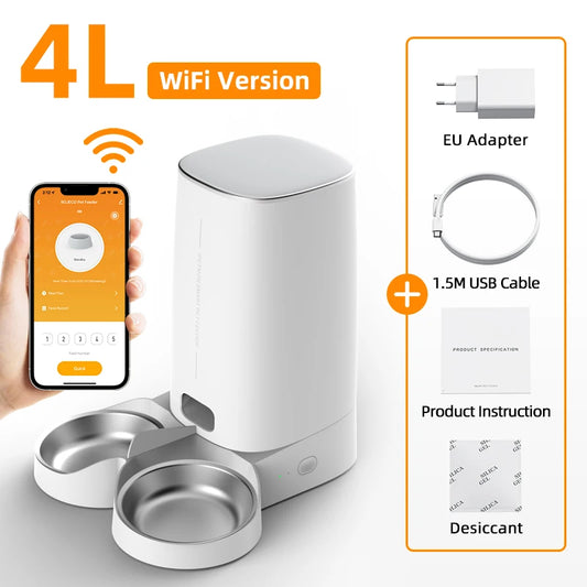 Smart WiFi Automatic Double Pet Feeder