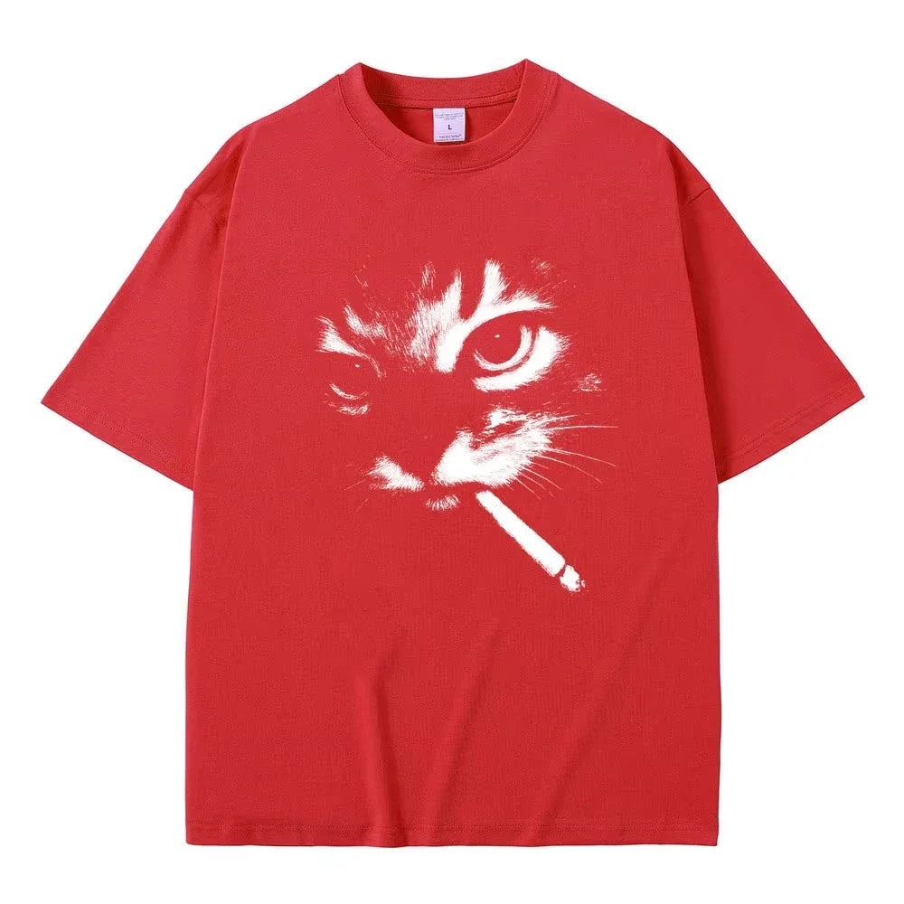 Cartoon Graphic Cotton Short Sleeve T-Shirt