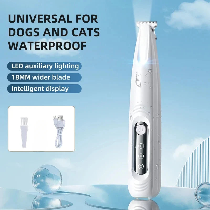 LED Dog Paw Trimmer with Type-C Charging