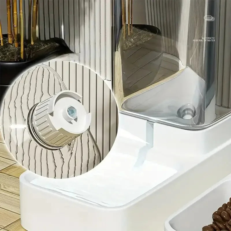 Automatic Gravity Pet Food & Water Dispenser Set