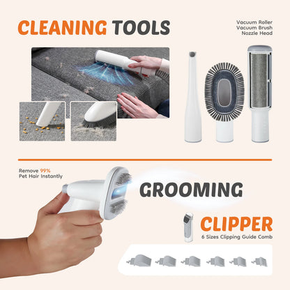 2.5L Professional Pet Grooming Vacuum Kit