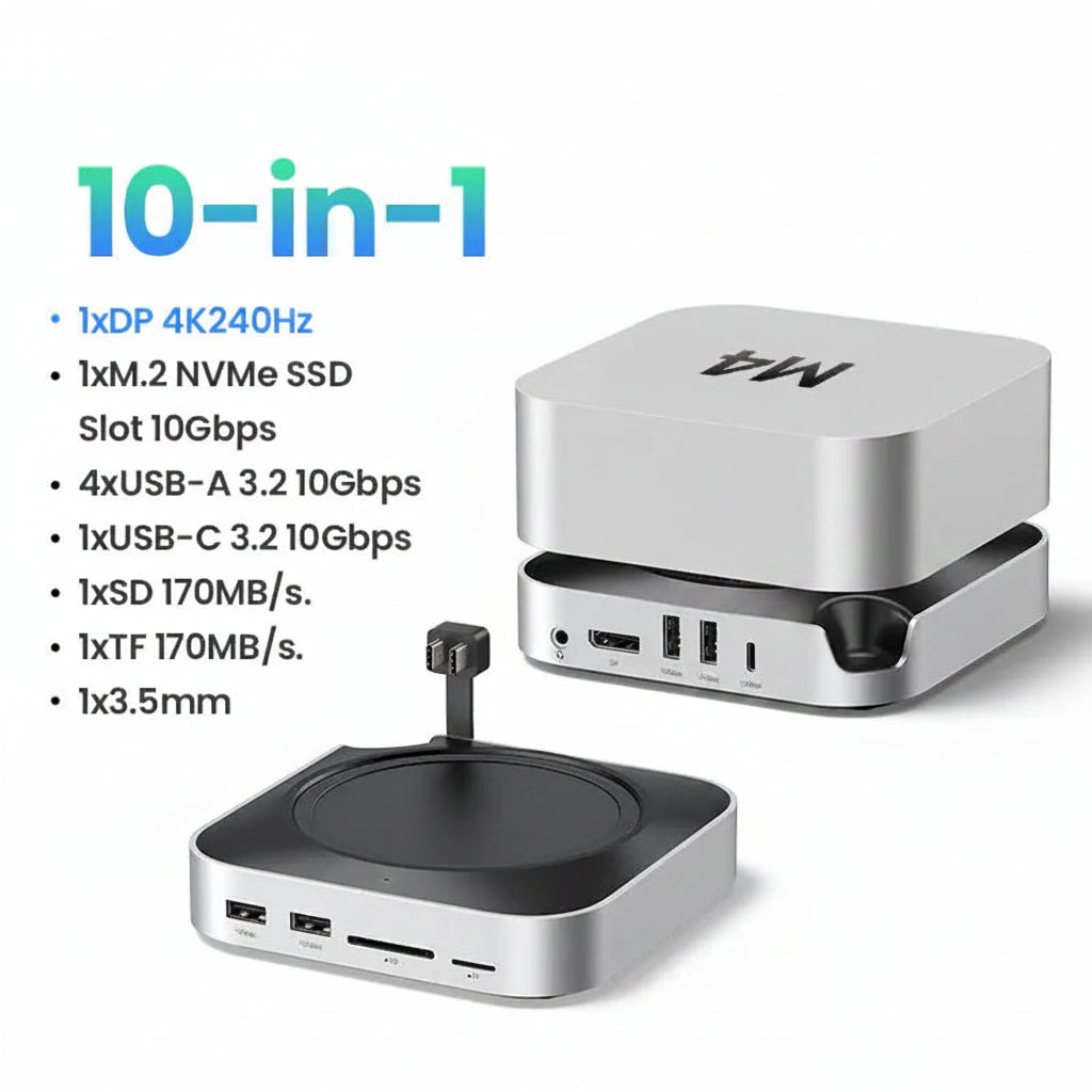 USB-C Docking Station with M.2 NVMe SSD Slot & 4K Display