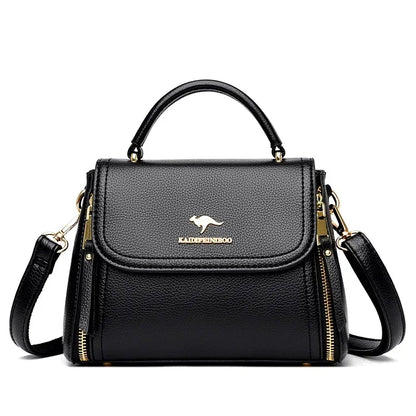 High Quality Soft Leather Tote Bag Fashion New Solid Ladies Purses and Handbags Large Capacity Shoulder Croosbody Bag for Women