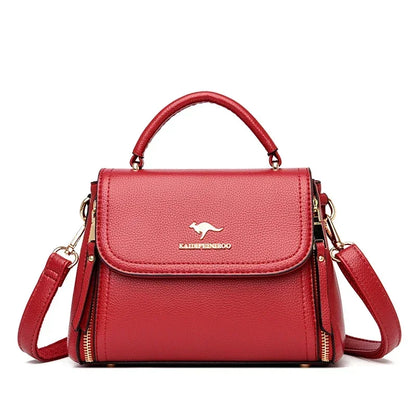 High Quality Soft Leather Tote Bag Fashion New Solid Ladies Purses and Handbags Large Capacity Shoulder Croosbody Bag for Women