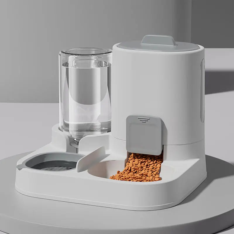 Large Capacity Automatic Gravity Pet Feeder & Water Dispenser