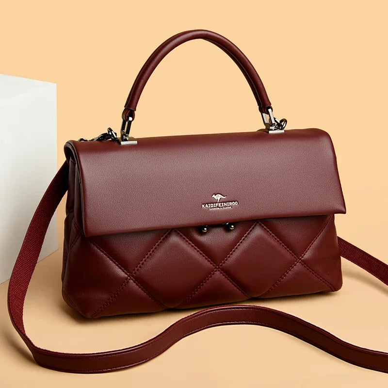 Women's Bag New Trend Korean Handbags Designer Luxury Brand Ladies Shoulder Bags Soft Leather Fashion Versatile Crossbody Bags