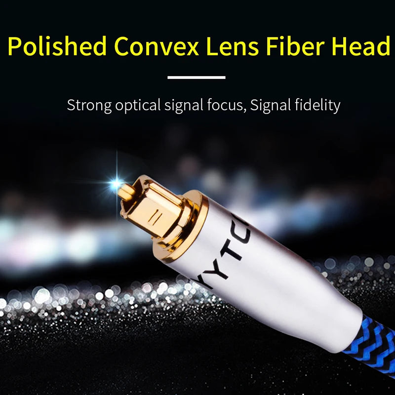 Digital Optical Toslink SPDIF Audio Cable for Soundbar, HiFi, Blu-ray & 7.1 Surround Sound