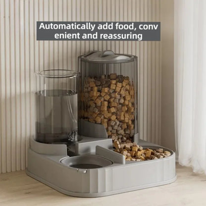 2-in-1 Automatic Pet Feeder & Water Dispenser
