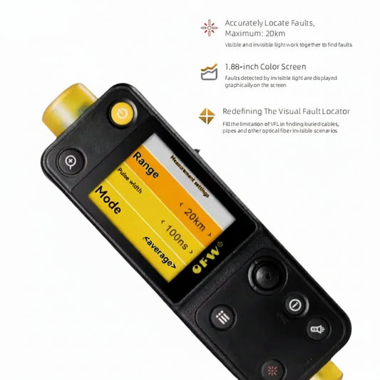 0KM Optical Fiber Fault Locator with 10mW VFL for FTTH, FTTB & Fiber Breakpoint Testing
