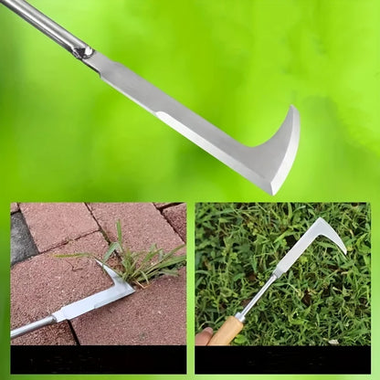 Stainless Steel L-Shape Garden Weeding Tool