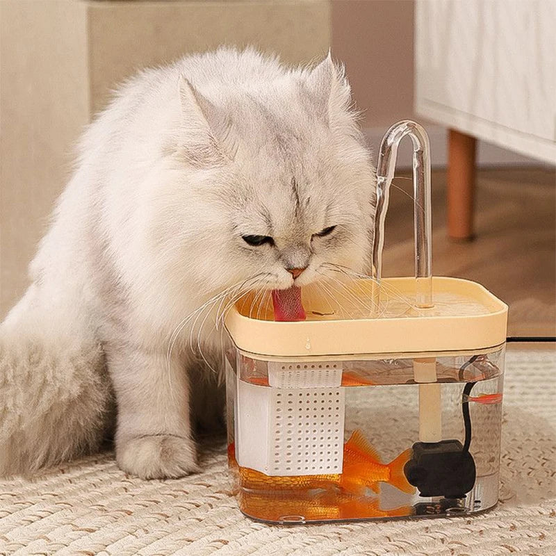 Transparent Automatic Cat & Dog Water Fountain