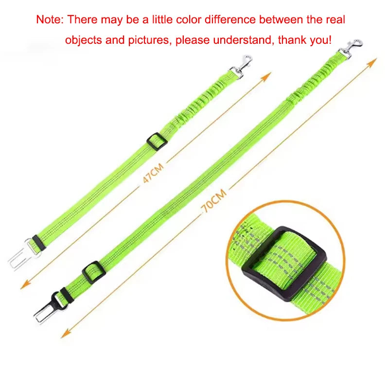Elastic Dog Car Safety Seat Belt Leash