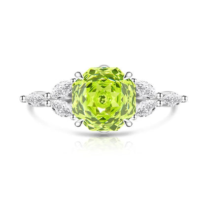 925 Sterling Silver Rose Cut Flower Branch Ring for Women