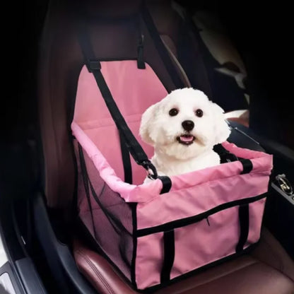 Foldable Pet Car Seat with Safety Harness