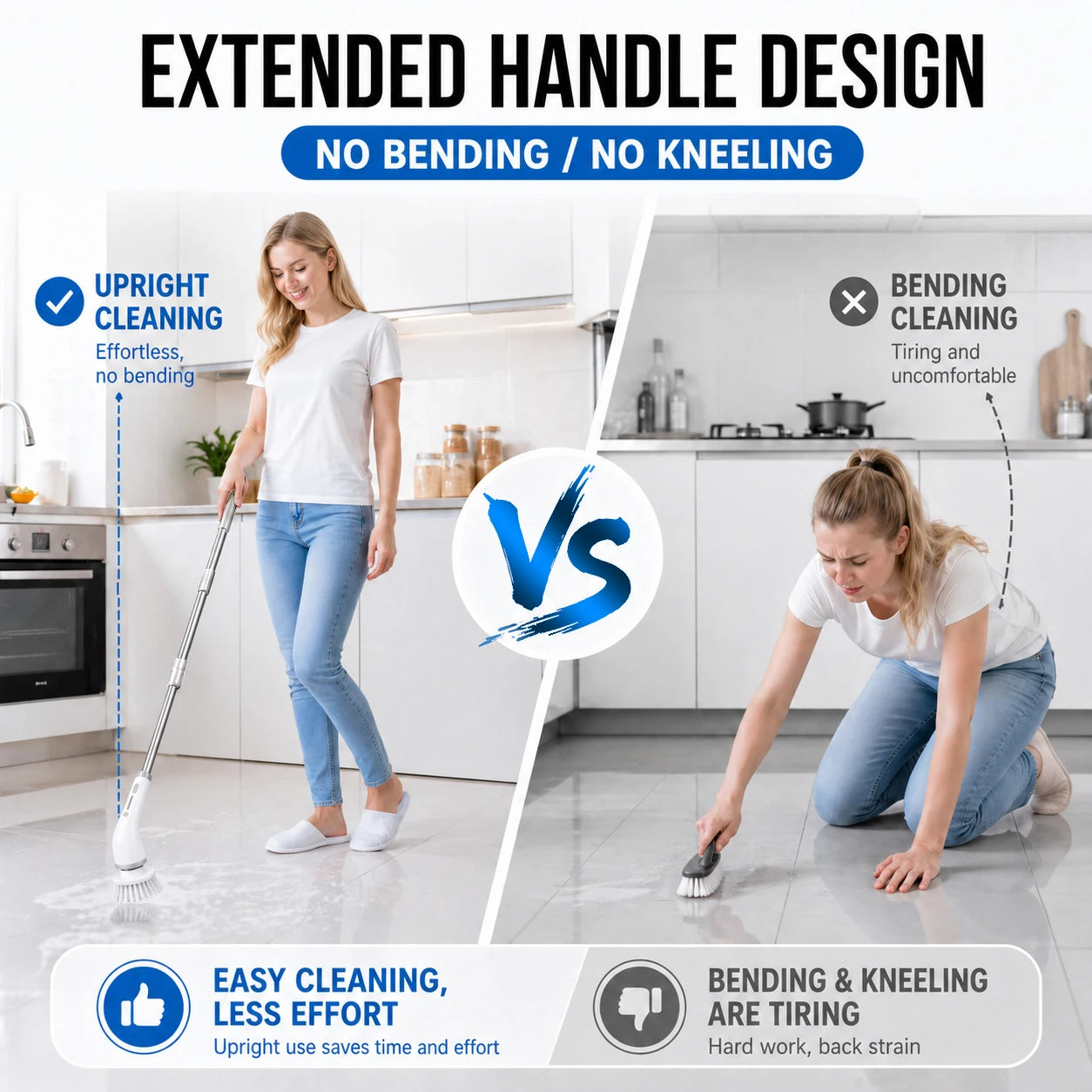 Cordless Electric Spin Scrubber with 8 Brush Heads