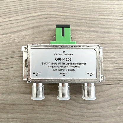 FTTH Optical Receiver with Dual Fiber CATV Converter for Home Network & Cable TV Systems