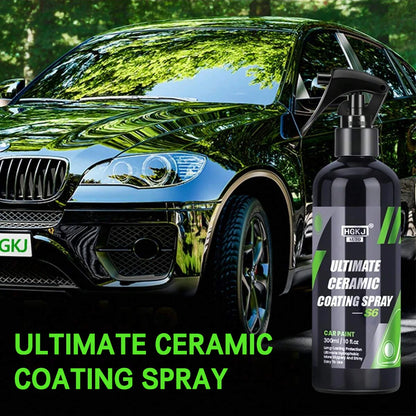 Ultimate Nano Ceramic Coating Spray with Super Hydrophobic Protection, High Gloss Shine & Paint Surface Enhancement