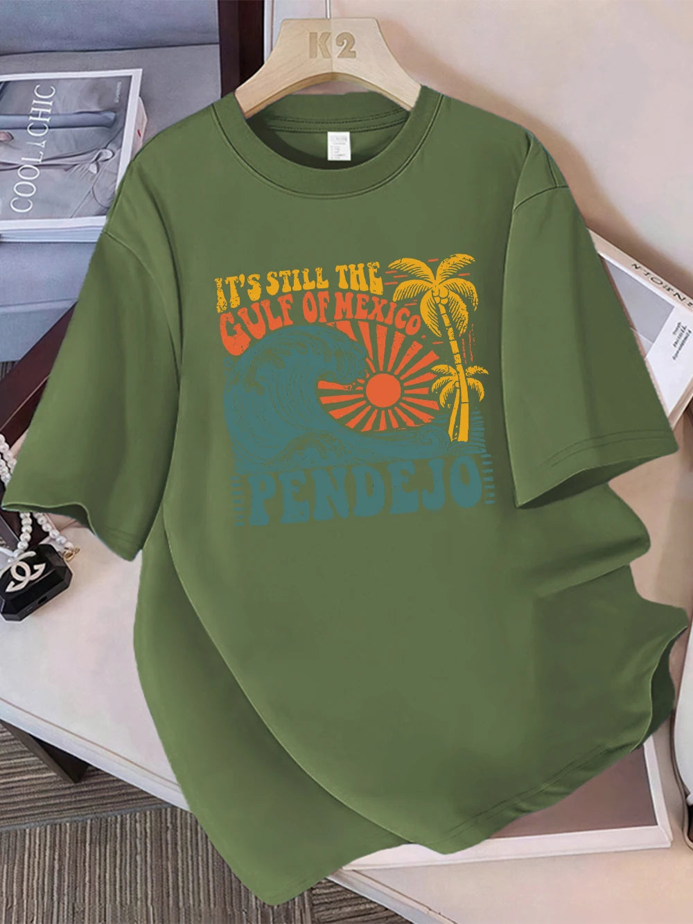 Gulf of Mexico Graphic Print Short Sleeve T-Shirt