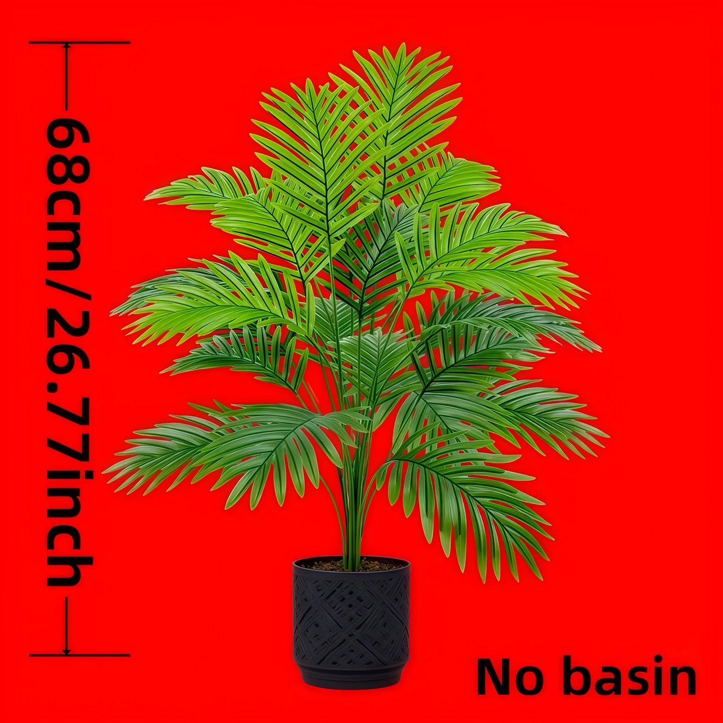 2-Piece Large Artificial Palm Trees for Indoor & Outdoor Decor