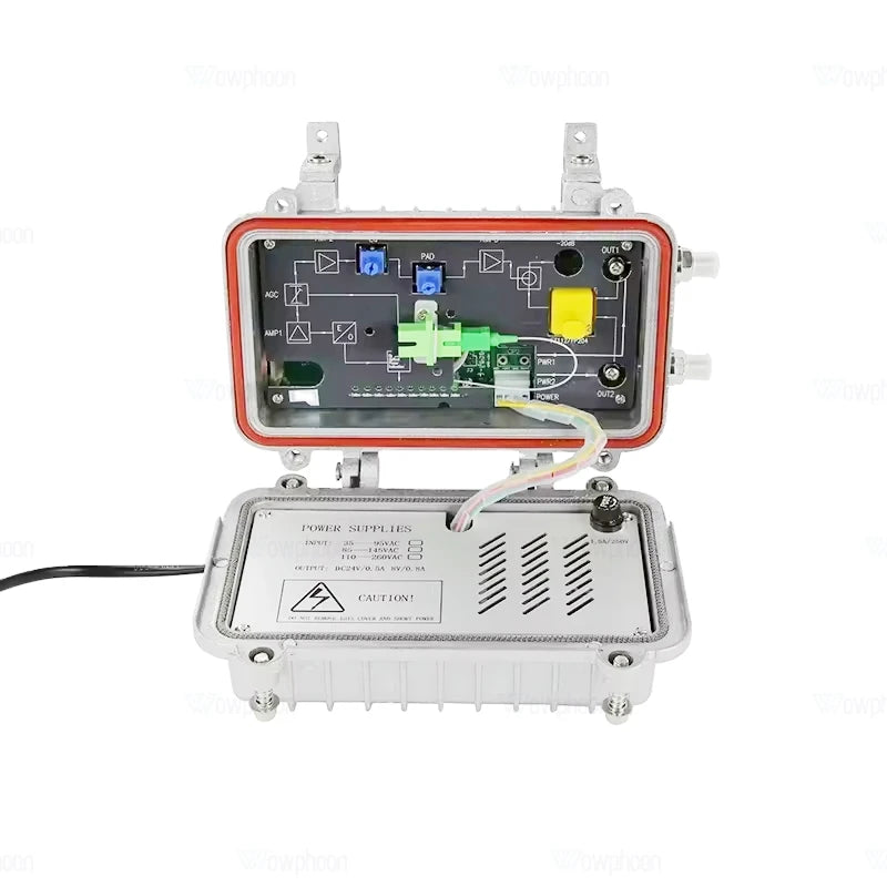 Outdoor FTTH CATV Optical Receiver with Dual RF Outputs for FTTB Fiber Access Networks