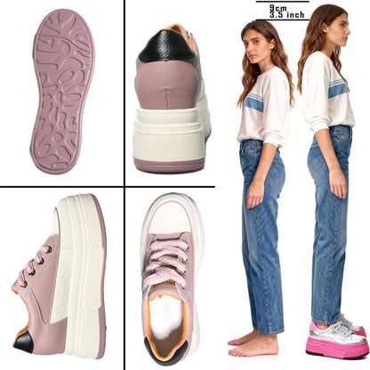 Premium Hidden Wedge Platform Sneakers