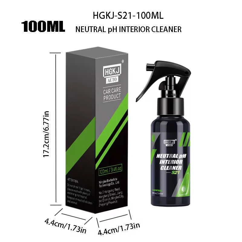 Waterless Car Interior Cleaner for Leather, Fabric, Headliner, Dashboard & Upholstery Cleaning