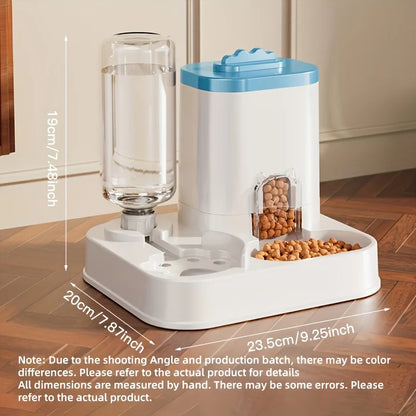 Large Capacity Automatic Gravity Pet Feeder & Water Dispenser