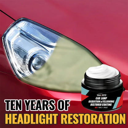 Car Headlight Restoration & Polishing Kit with Scratch Remover and Oxidation Cleaner