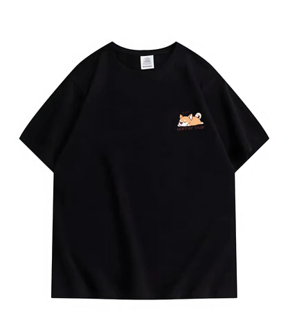 Cartoon Print Cotton Short Sleeve T-Shirt