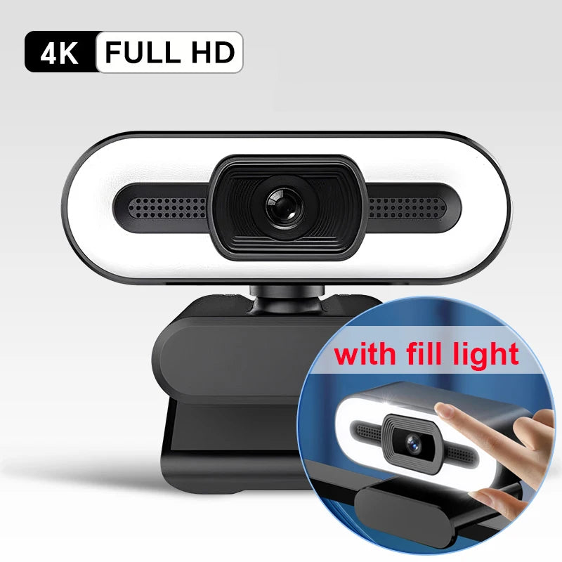 4K Ultra HD Webcam with Autofocus & Microphone