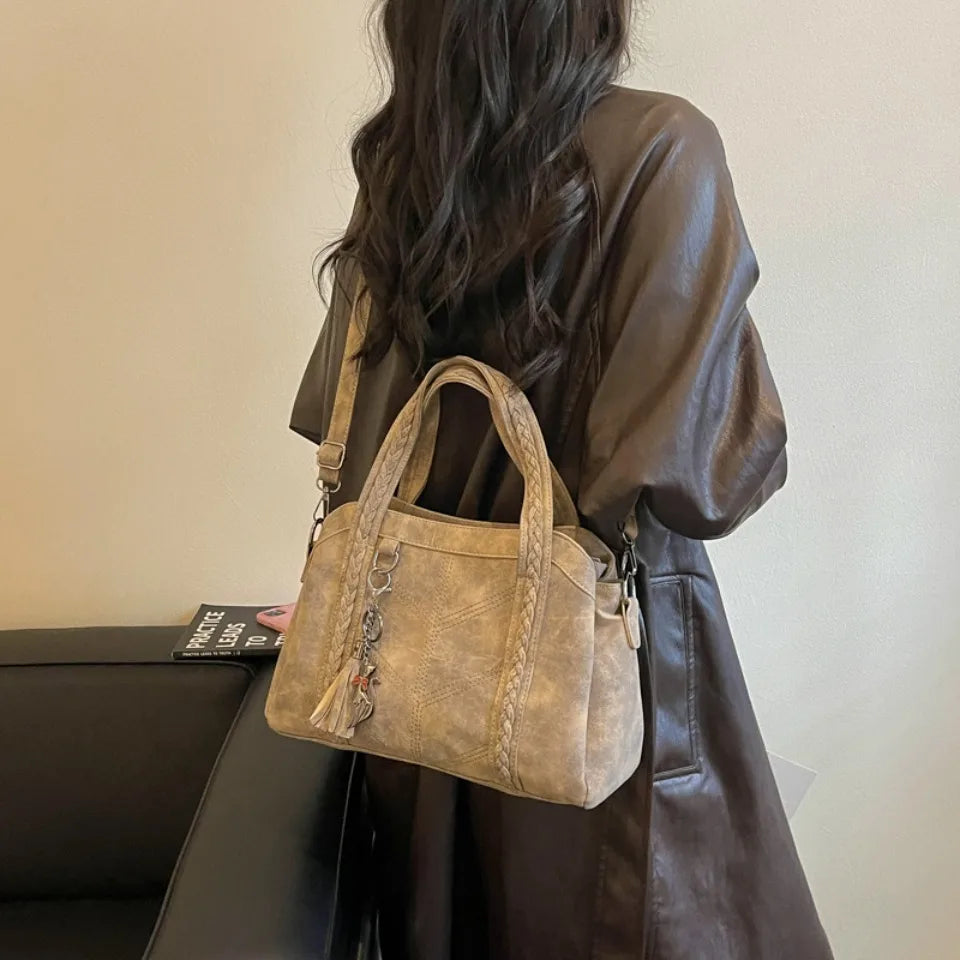 Luxury Handbags Casual Women PU Leather Shoulder Bags Designer Ladies Crossbody Messenger Sac High Capacity Tote Bag New 2026