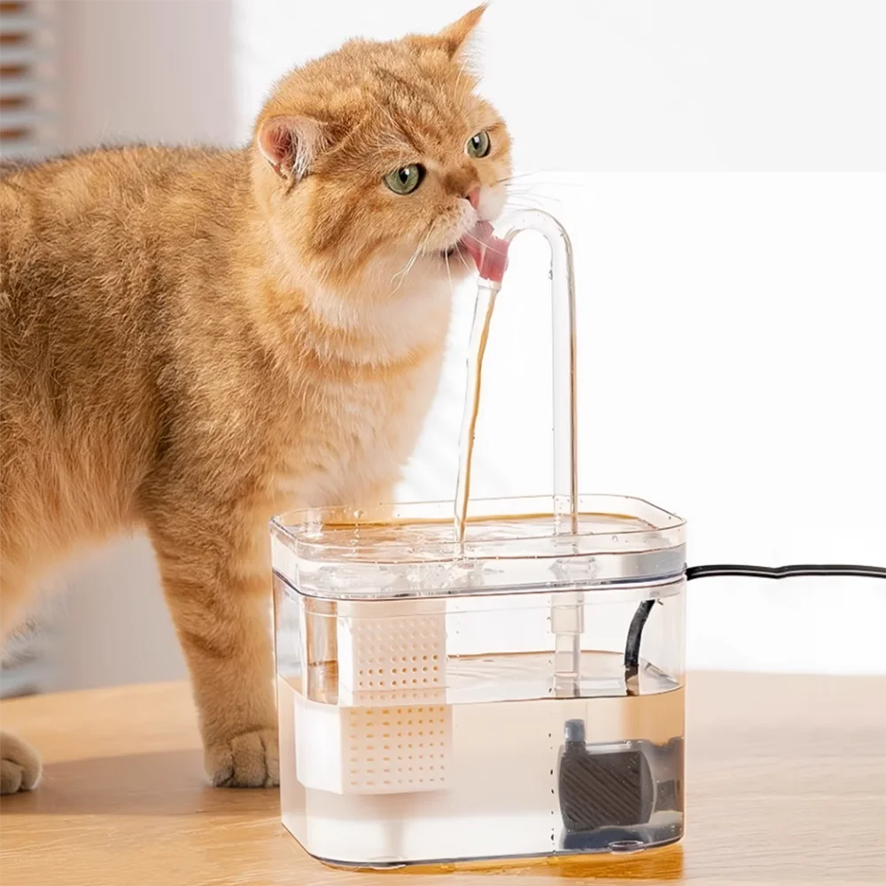 Transparent Automatic Cat & Dog Water Fountain