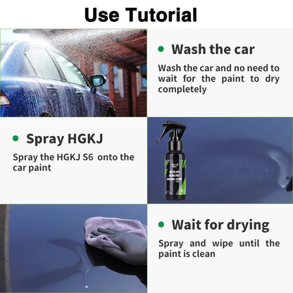 Ultimate Nano Ceramic Coating Spray with Super Hydrophobic Protection, High Gloss Shine & Paint Surface Enhancement