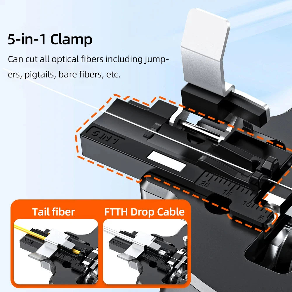 High Precision One-Step Fiber Optic Cleaver for SM/MM Cold Splicing & Fusion Splicing Applications