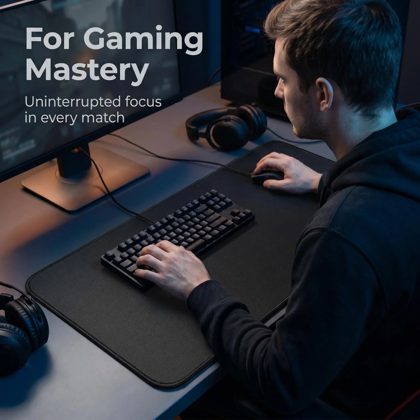 Large Extended Gaming Mouse Pad with Non-Slip Rubber Base