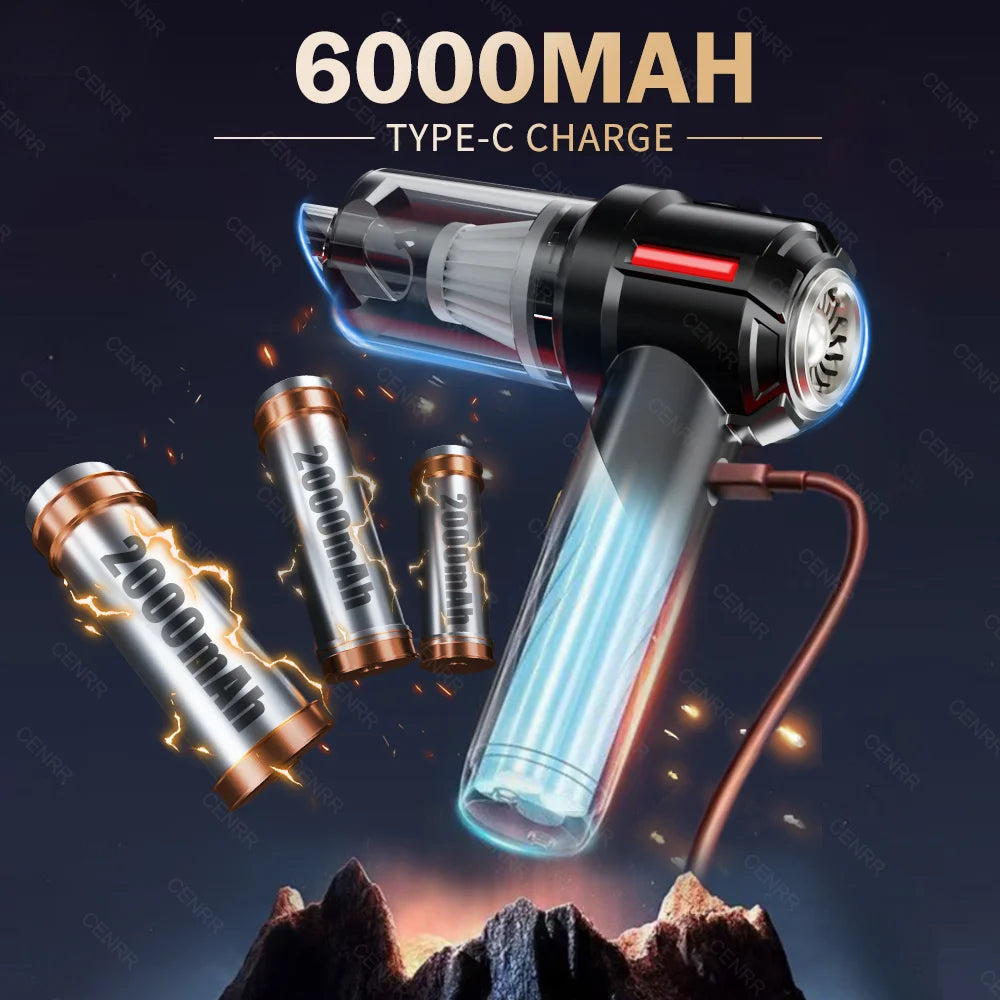 998000PA Cordless Handheld Car Vacuum Cleaner & Air Blower for Car and Home Cleaning
