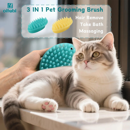 Soft Rubber Pet Grooming & Massage Brush