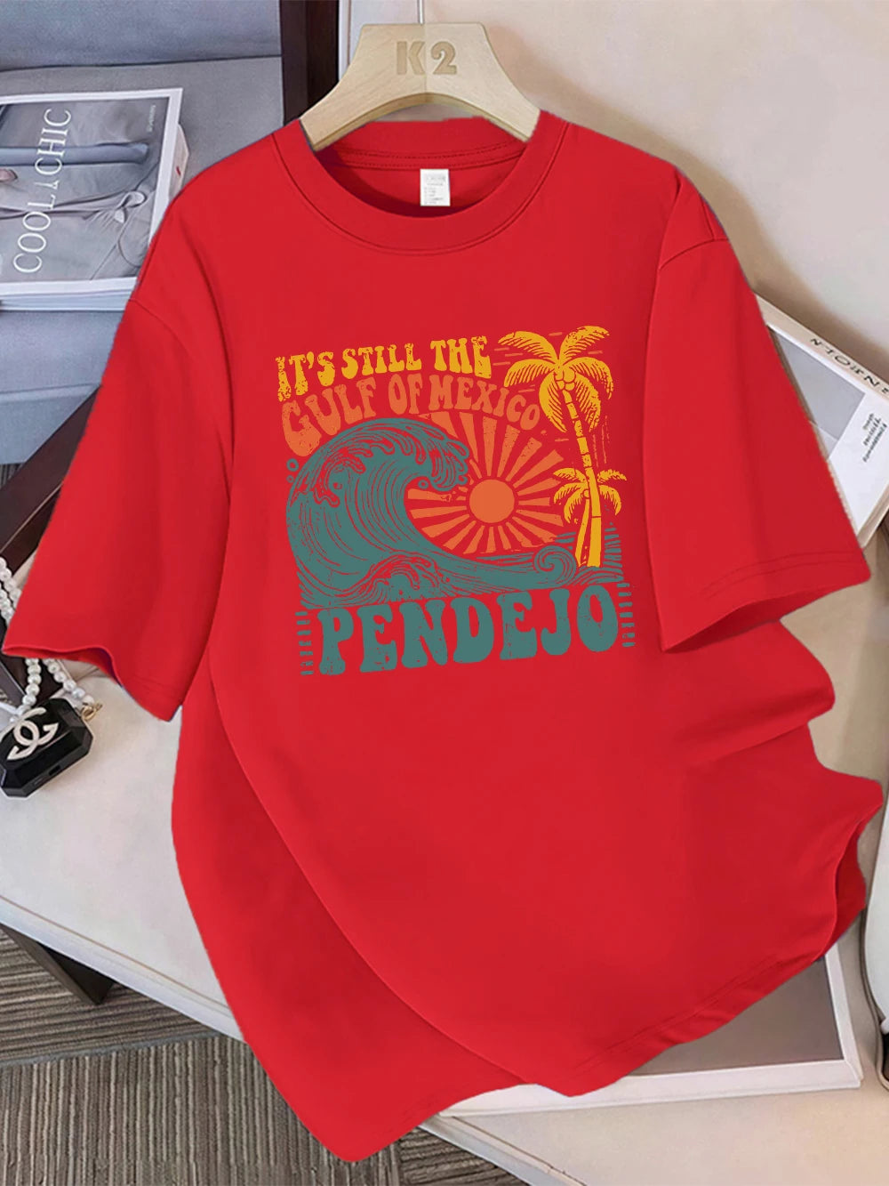 Gulf of Mexico Graphic Print Short Sleeve T-Shirt
