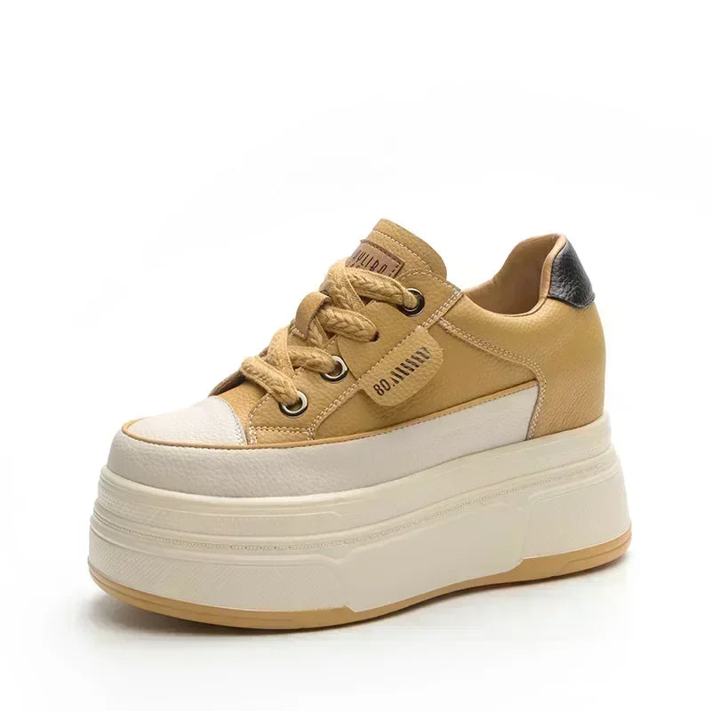 Premium Hidden Wedge Platform Sneakers