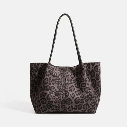 Vintage Suede Tote Bag Set Large Handbags Shoulder Bag with Zipper Pouch, Retro Faux Suede Composite Bag Handbag Purse for Women
