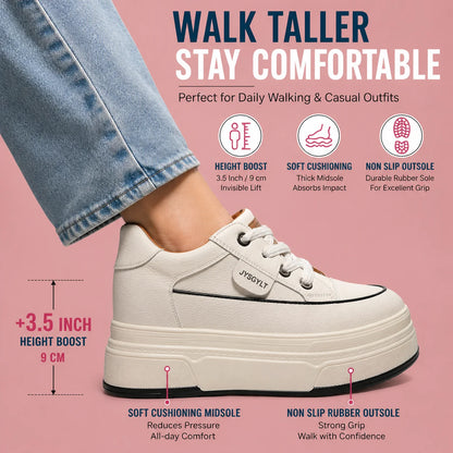 Premium Hidden Wedge Platform Sneakers