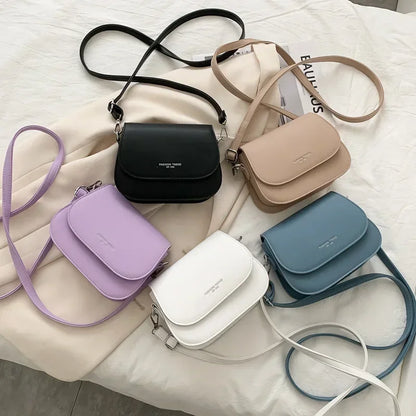 PU Leather Saddle Handbag