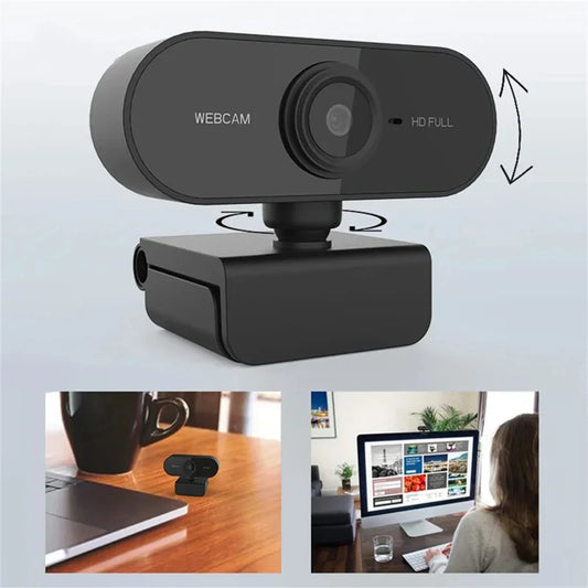 2K HD USB Webcam with Microphone & Privacy Cover