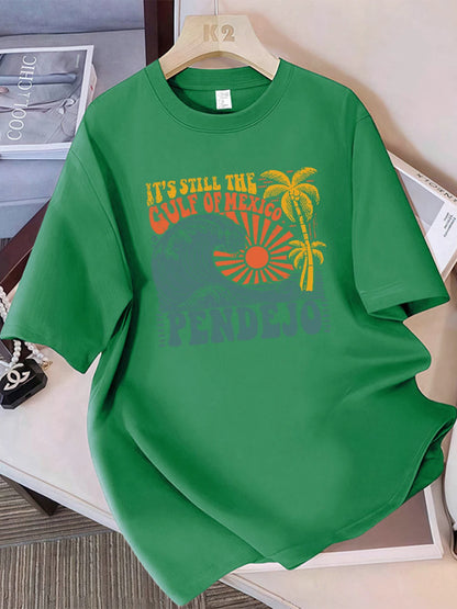 Gulf of Mexico Graphic Print Short Sleeve T-Shirt