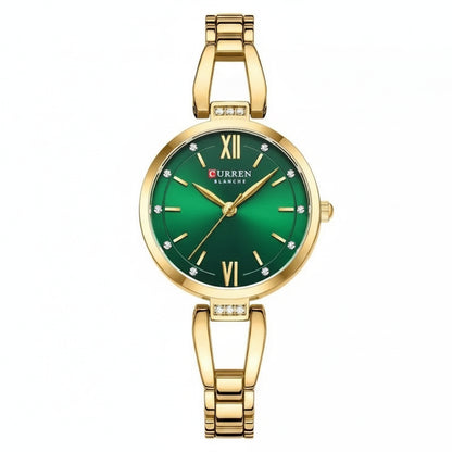 Luxury Stainless Steel Quartz Wrist Watch with Elegant Bracelet Design