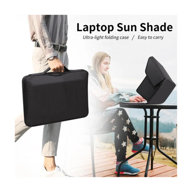 Portable Foldable Laptop Sun Shade Hood for 16 Inch Laptops