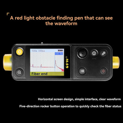 0KM Optical Fiber Fault Locator with 10mW VFL for FTTH, FTTB & Fiber Breakpoint Testing