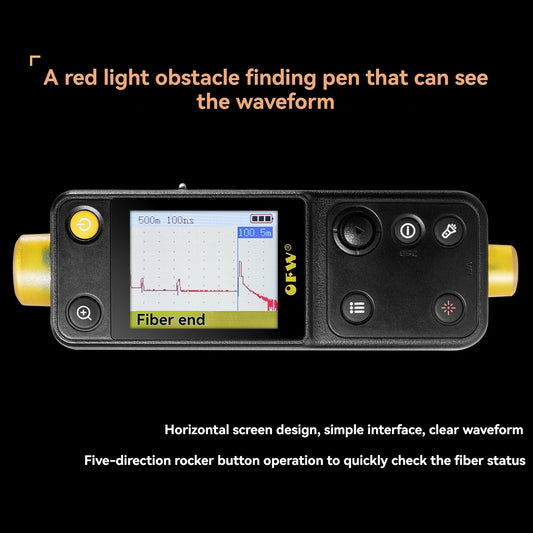 0KM Optical Fiber Fault Locator with 10mW VFL for FTTH, FTTB & Fiber Breakpoint Testing