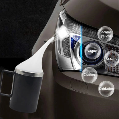 Car Headlight Restoration Kit with Liquid Polymer, Scratch Remover & Lens Polishing Repair Solution